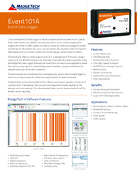 Thumbnail of document Data Sheet - Event101A Data Logger